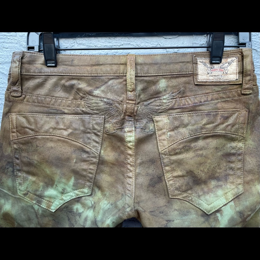 Robins Jeans Unique Water Color wash Print So Cool Mid Rise Sz 27